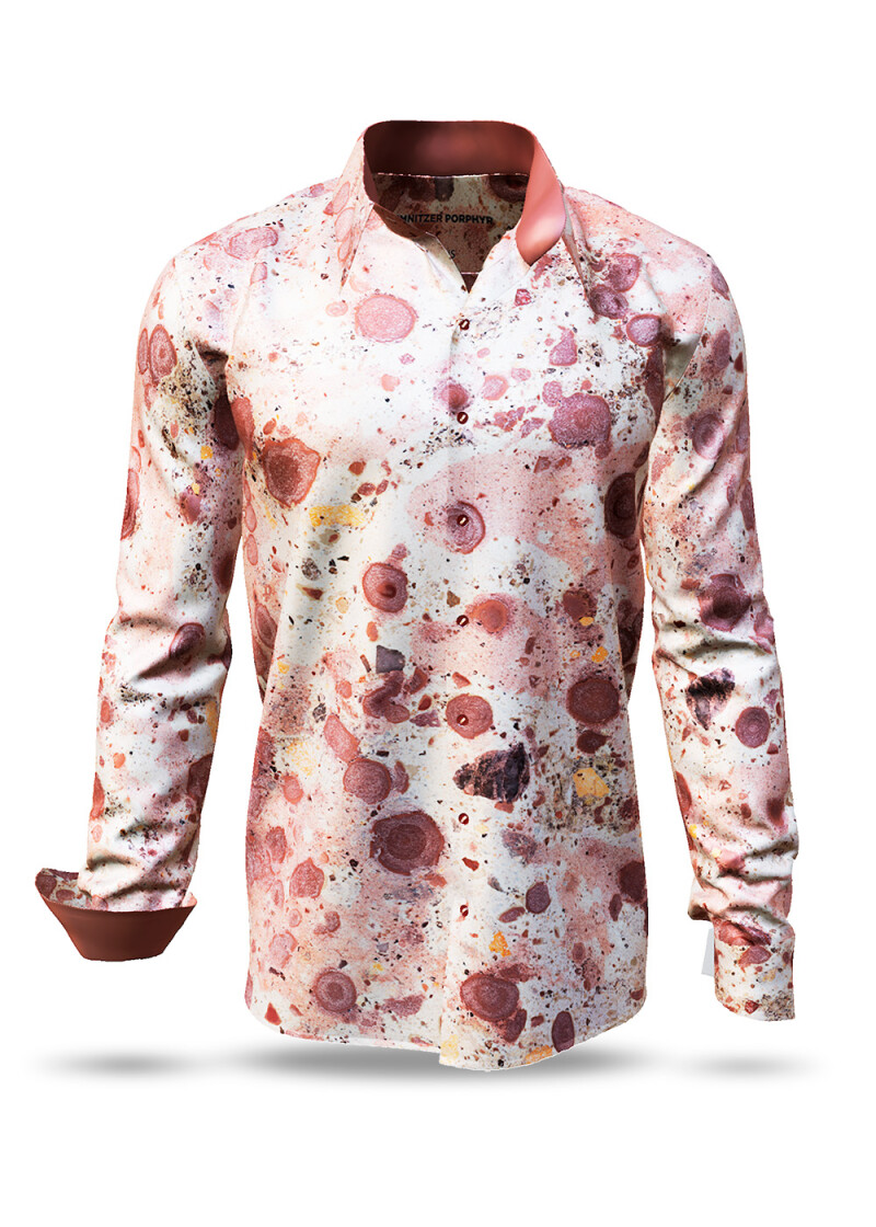 CHEMNITZER PORPHYR - Exceptional casual shirt with a detailed look - GERMENS artfashion - Unusual long sleeve shirt in 10 sizes - Made in Germany