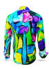 FIORE ASTRATTA - colourful long sleeve shirt - GERMENS artfashion - Special long sleeve shirt in small limitation - Made in Germany