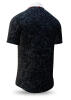 SCHIEFER - Black short sleeve shirt with white collar - GERMENS