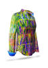 Colorful womens blouse FLUORO - 100 % cotton - 7 sizes from XS-3XL - GERMENS artfashion