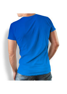 blaues T Shirt Herren GRADIENT AZURE von GERMENS - 100 %...