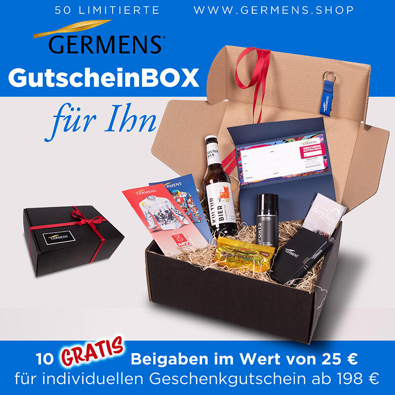 Gift voucher box for him - more than just a card - GERMENS