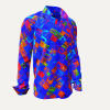 BLAUE STUNDE - Bright blue shirt with colored dots - GERMENS 3XL