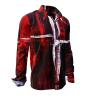 SALE:WHITE CROSS - Red white long sleeve shirt - GERMENS