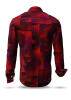 Entdecke bunte Hemden Herren DRACO ROT - 100 % Baumwolle