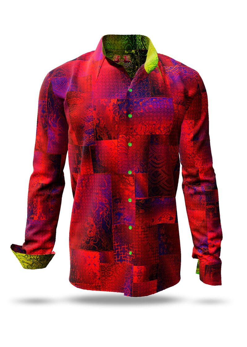 Button Up Shirt DRACO ROT from GERMENS