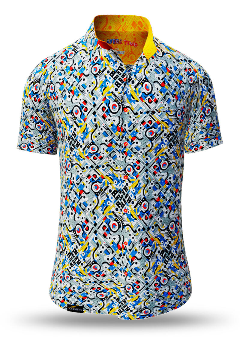 Button up shirt for summer PLAYERS TIME - GERMENS