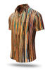 Summer button shirt WATERFALL BROWN from GERMENS