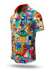 Button up shirt short sleeve only 7 pieces CULTURAL COLLAGE by GERMENS