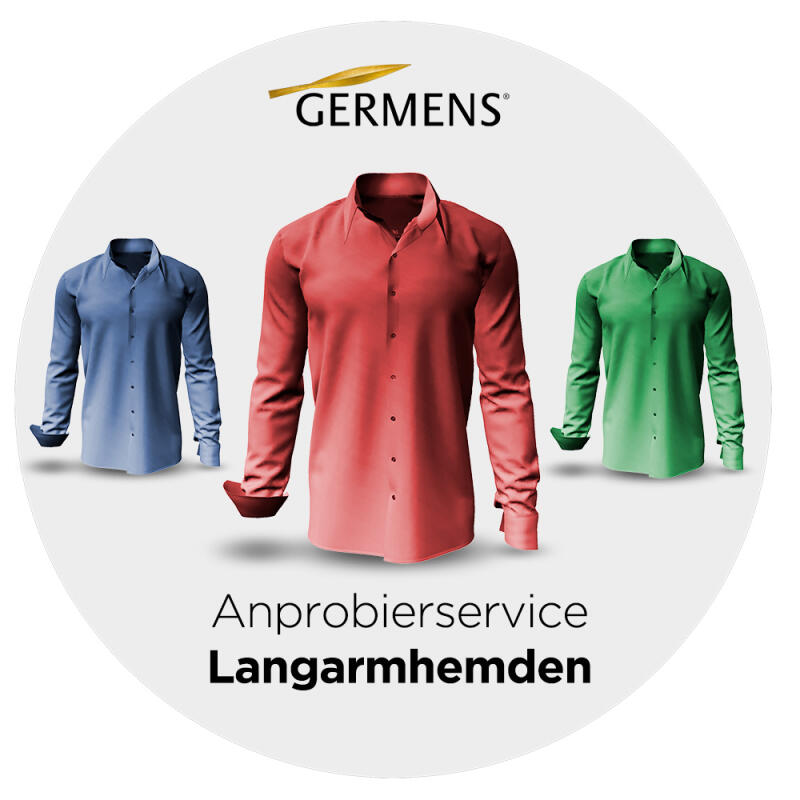 Langarmhemd Anprobierservice Größe 4XL - 100 % Baumwolle