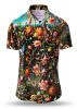 Mens short-sleeved shirt FLORA PHANTASTICA by GERMENS made of 100 % cotton Made in Saxony/Germany.