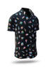 Musician Short-Sleeve Button-Up Shirt SONATA SPECTRUM from GERMENS - 100 % cotton - 10 sizes from XS to 6XL