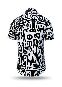 black white shirt short sleeve JUPPI by GERMENS by...