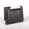 Black wallet for men and women with calf hair LONDON with RFID protection