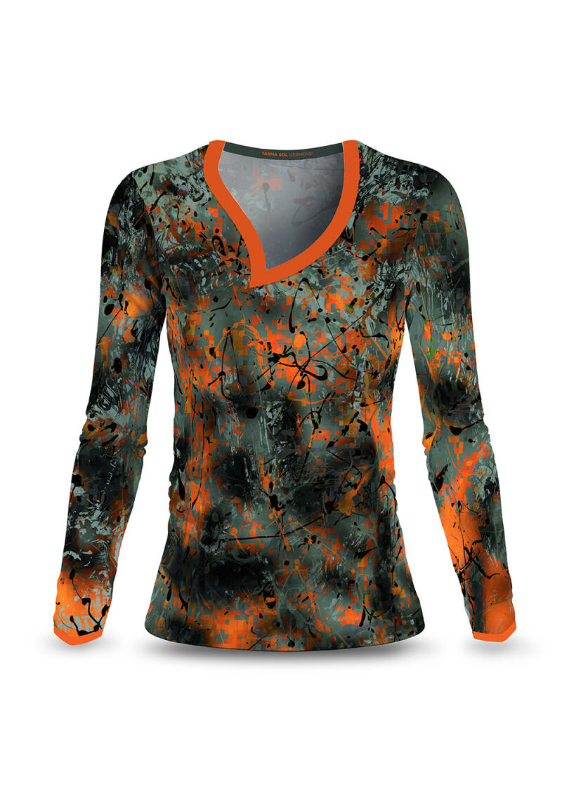 Langarm Shirt Damen TARNA SOL von GERMENS artfashion - hergestellt aus 100 % Baumwolle Made in Sachsen/Germany - 7 Größen von XS bis 3XL