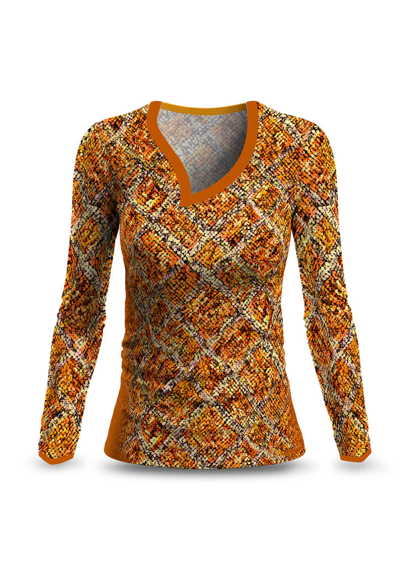 Long sleeve shirt ladies MIROUGE FALL by GERMENS artfashion - made of 100 % cotton Made in Saxony/Germany - 7 sizes from XS to 3XL