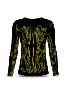 Discover the black green womens TERRA GREEN long-sleeved...