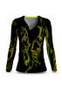 Discover the black green womens TERRA GREEN long-sleeved shirt by GERMENS artfashion - 100% cotton Made in Germany