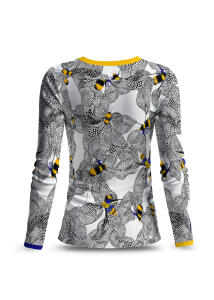 Langarm Shirt Damen BEENIUS mit Bienen von GERMENS...