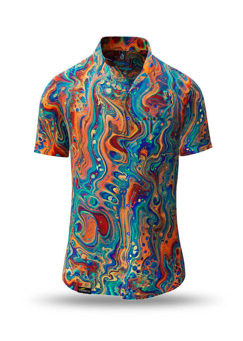 Short sleeve shirt mens ELYSISCHE STROEMUNGEN - Only 7 pieces ltd.