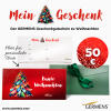 Christmas present for customers - voucher 50 Euro