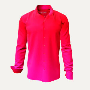 Discover Button Up Shirt GRADIENT FLAMINGO - 100 % co