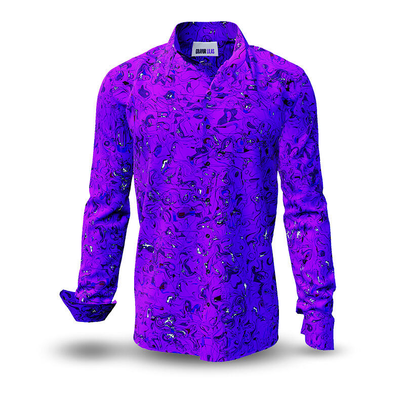 Button Up Shirt GRAVUR LILAS from GERMENS