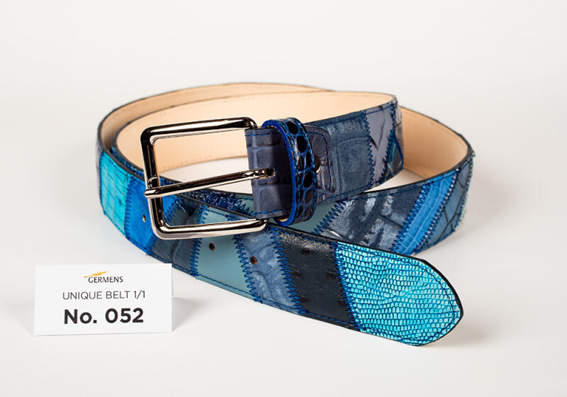 Discover the GERMENS Men’s Leather Belt No. 052. Handmade in Milan with premium cowhide leather, unique patchwork design, exclusive and limited edition.