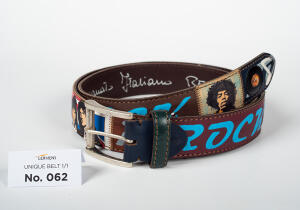 Discover the mens leather belt No. 062, handmade in Milan...