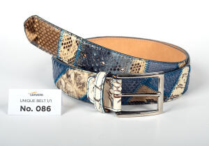 Discover the GERMENS mens leather belt No. 086, handmade...