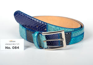 Discover the GERMENS mens leather belt No. 084, handmade...