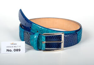 Discover the GERMENS mens leather belt No. 089, handmade...