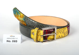 Discover the GERMENS mens leather belt No. 085, handmade...