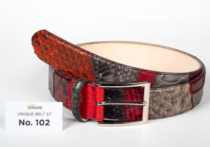 Discover the GERMENS mens leather belt No. 102, handmade...