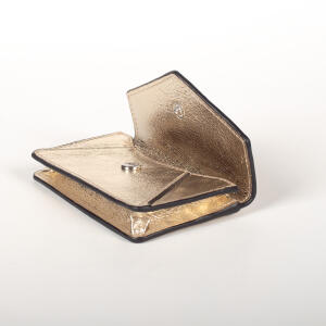 Golden business card holder STOCKHOLM with RFID protection