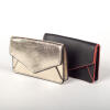 Golden business card holder STOCKHOLM with RFID protection