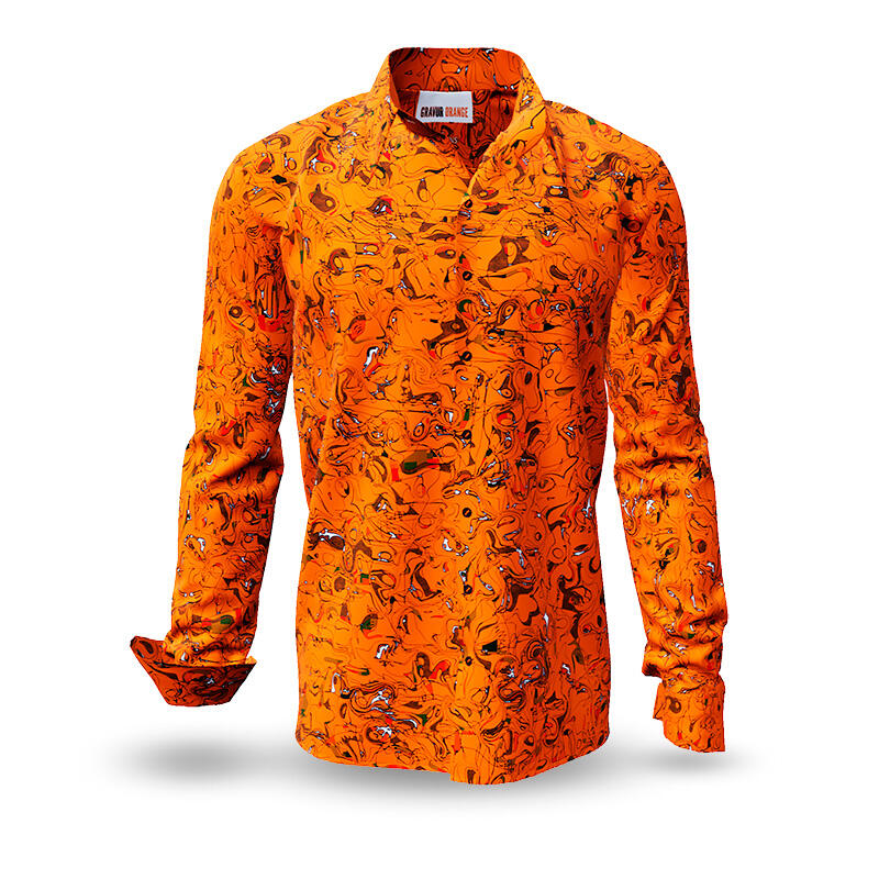 Entdecke bunte Hemden Herren GRAVUR ORANGE - 100 % BW
