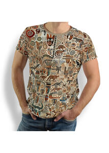 Beige T-shirt for men OUTBACK ESSENCE by GERMENS...