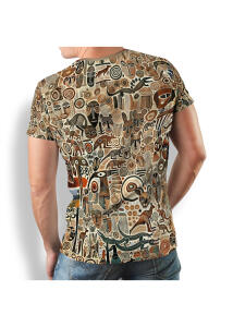 Beige T-shirt for men OUTBACK ESSENCE by GERMENS...