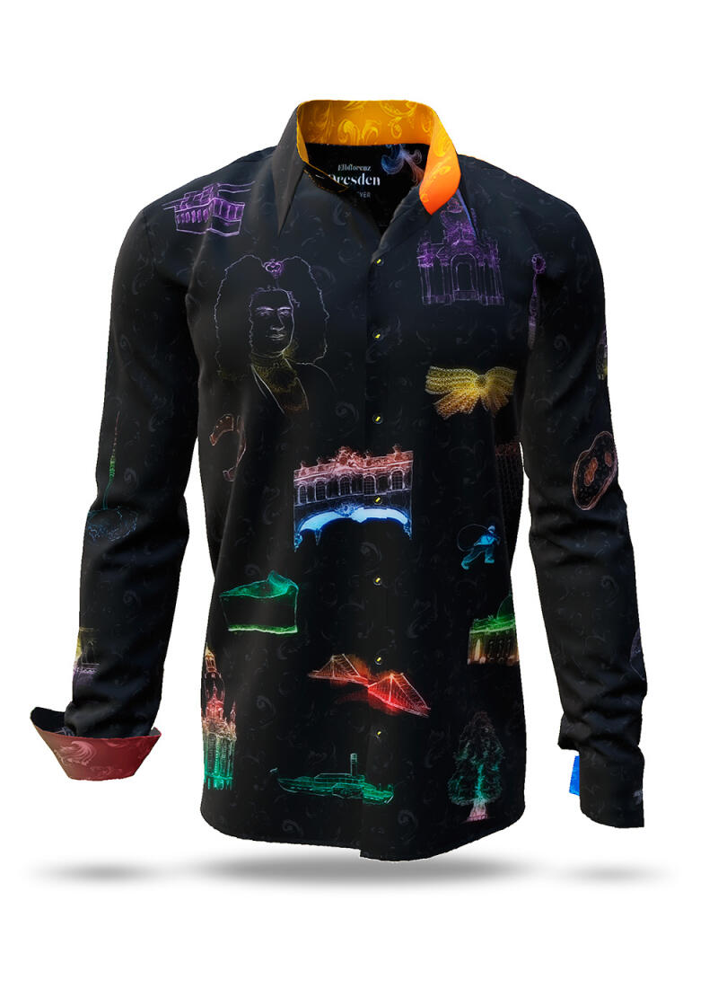 Button Up Shirt ELBFLORENZ DRESDEN NIGHTFEVER from GERMENS