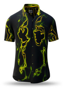 Black green summer shirt shirts short sleeve TERRA GREEN...