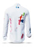 KLABAUTERMANN - White shirt with funny colour splashes - GERMENS