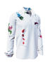 KLABAUTERMANN - White shirt with funny colour splashes - GERMENS