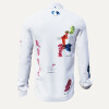 KLABAUTERMANN - White shirt with funny colour splashes - GERMENS