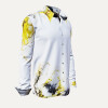 NEBULA - White shirt with yellow-gray clouds - GERMENS