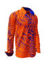 Entdecke bunte Hemden Herren DENADA ORANGE - 100 % BW