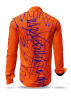 Entdecke bunte Hemden Herren DENADA ORANGE - 100 % BW