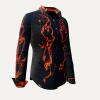 LAVA - Black orange blouse - GERMENS