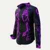 ULTRA-V -Black purple blouse - GERMENS