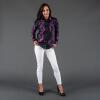 ULTRA-V -Black purple blouse - GERMENS